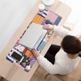 thumbnail image 3 of Long Mouse Pads for Desk,Pioneer Flower Floral Print Pattern Desk Mats on Top Of Desks, Desk Mouse Pad Extra Large with 3mm Non-Slip Base and Stitched Edge for Gaming,Office,Work,Home 31.5"x11.8", 3 of 6