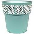 thumbnail image 3 of Marshall Pottery 7009018 7.49 x 8 Po. Jardinière en Résine Mosaïque Deroma, Turquoise, 3 of 3