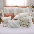 thumbnail image 4 of Bedding Sets 9 Piece Cotton Percale Comforter Set Coral King,Bed Sets, 4 of 18