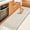 Beige, variant on Anti-Fatigue Kitchen/Bathroom/Bed side Mat Hand Woven Runner Rug Cushioned Cotton Mat 18x48''