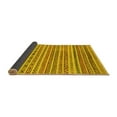 thumbnail image 2 of Ahgly Company Indoor Round Abstract Yellow Modern Area Rugs, 5' Round, 2 of 4