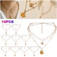 thumbnail image 1 of DQrwqpou Hueco Círculo Collares Doble Capa Gargantillas, 1 of 8