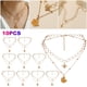 thumbnail image 1 of X2069 Nuevo Nicho Japonés Y Coreano Malla Redonda Tridimensional Creativo Cadena para El Cuello Clavícula Collar Panal Apilado Doble Capa, 1 of 8