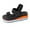 sandals 120#Black, variant on oqasdz Sandals for Women Ladies Fashion Solid Color Beach Shoes Nesh Elastic Band Wedge Sandals Trendy Versatile Casual Summer