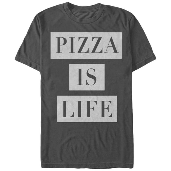 Men's Lost Gods Pizza Life  Graphic Tee Charcoal X Large