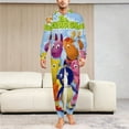 thumbnail image 6 of The Anime Backyardigans Unisex Onesie Pajamas Zipper Jumpsuit Hooded One Piece Sleepwear for Family Mens Womens, 6 of 8