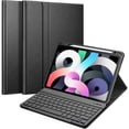 thumbnail image 1 of Fintie Keyboard Case for iPad Air 4th Generation 10.9 Inch 2020 [Built-in Pencil Holder] - Soft TPU Back Cover, 1 of 5