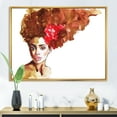thumbnail image 2 of Designart 'Portrait of Young African American Woman II' Modern Framed Canvas Wall Art Print, 2 of 5
