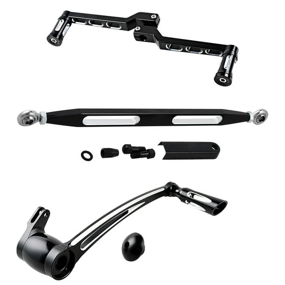 Astra Depot Set Heel Toe Shifter Pegs   Brake Arm Lever Peg Pedal   Shift Linkage Fit 2008-2013 Harley Road King Street Electra Glide
