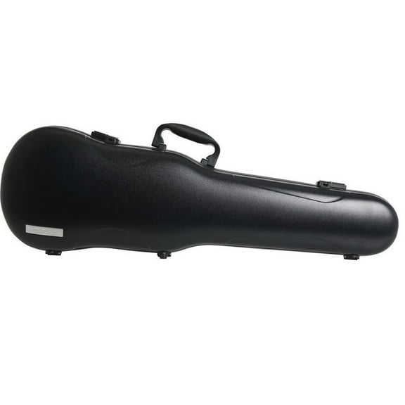 GEWA Air 1.7 4/4 Shaped Matte Black Violin Case - Thermoplast Shell & Velour Interior
