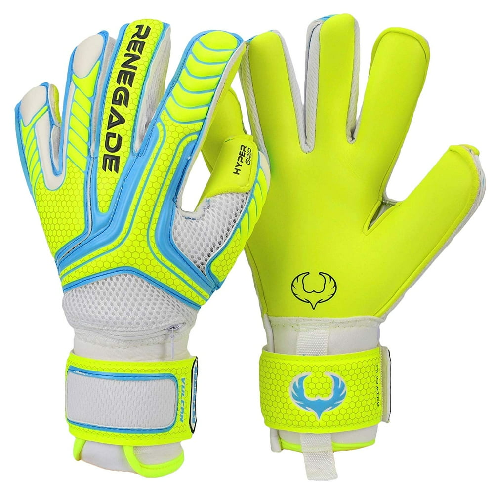 Renegade GK Vulcan Soccer Goalie Goalkeeper Gloves with Removable Pro