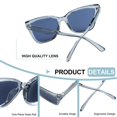 thumbnail image 3 of LifeArt Polarized Sunglasses for Men and Women Oversized Trendy Driving Shades UV400 Protection Anti Glare (Clear Grey+Black), 3 of 5