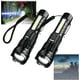 thumbnail image 1 of Linterna de observación, linterna económica, linternas LED recargables de lúmenes altos, linterna de 7 modos a prueba de agua, para emergencias en el hogar, camping, 1 of 7
