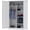 White, variant on Letaya Metal Storage Cabinets Locker with Lock Door, 72'' Clothing Coat Steel Storage Freestanding Wardrobe for Office, Home, School, Employee,Gym,Fire Department (Black)