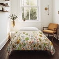 thumbnail image 4 of Sage Green Yellow Spring Floral Small Tapestry for Bedroom Wall Hanging Tapestry,Watercolor Botanical Summer Flowers Ceiling Backdrop Tapestries Poster Blanket Wall Decor for Living Room 23" x 28", 4 of 8