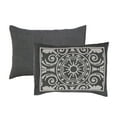 thumbnail image 2 of BNM Cotton Blend Vintage Medallion Bedspread Set, Queen, Charcoal, 2 of 5