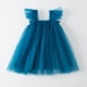 thumbnail image 1 of Lindo bebé flor fiesta princesa vestido niñas cumpleaños tul bordado dulce traje niños verano sin mangas correa ropa 110 (3T) Gao Jinjia LED, 1 of 2