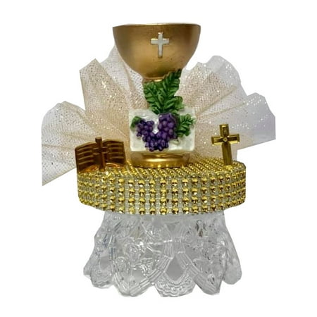 Blessed First Holy Communion Chalice Cake Topper Centerpiece