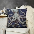 thumbnail image 2 of Pillow Case,Cute White on Dark Blue Background Throw Pillow Case.Cushion Cover for Men Women Navy Blue White, 2 of 5