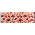 thumbnail image 5 of Dreamtimes Watercolor Flamingo Red Heart Hallway Runner Rug 2'x6' Kitchen Rug with Rubber Backing Valentine's Day Non Slip Entryway Rug Runner Washable Soft Area Rug for Hallway Bedroom Kitchen Decor, 5 of 6