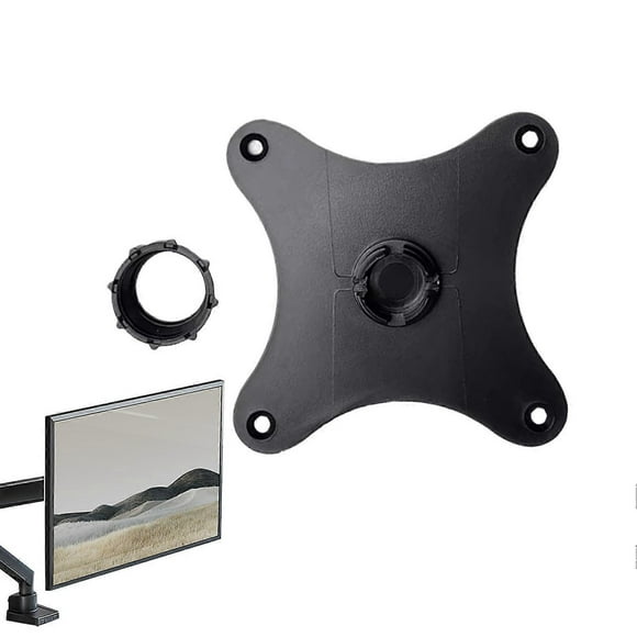 Support de Moniteur Portable Adaptateur Espacement des Trous 75mm, Tête à Bille 17mm, Montage Horizontal et Vertical, Noir