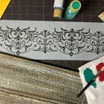 thumbnail image 3 of Elegant Damask Cake Side Stencil C1046 by Designer Stencils, 3 of 4