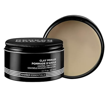 Redken Brews Clay Pomade For Men | Men's Volumizing Clay Pomade | Long-Lasting High Hold | Matte Finish | For Fine And Medium Hair Types | 3.4 Fl. Oz