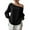 Black, variant on idosla Womens Fleece Lined Sweatshirt Off Shoulder Long Sleeve Pullover Top Oversized Shirt Basic Slouchy Clothes 2025 (Pink, XL)