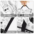 thumbnail image 6 of Cat and Flower White Pattern Teens Toddler Nap Mat with Pillow, Sleeping Mat Bag for Preschool Daycare 51"x22", 6 of 6