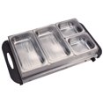 thumbnail image 3 of MegaChef MC-9003C Buffet Server & Food Warmer with 4 Removable Sectional Trays, Heated Warming Tray & Removable Tray Frame, 3 of 6
