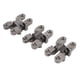 thumbnail image 2 of 3 Piezas 43 Mm Mini Bisagras De Cerradura De Puerta Invisibles 180 Grados Bisagra Cruzada De aleación De Zinc Para Joyero De Gabinete, 2 of 7