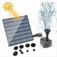 thumbnail image 4 of Fuente Solar Estanque Fuentes de Baño para Pájaros Al Aire Libre Jardín Flotante de Energía Solar (Púrpura), 4 of 5