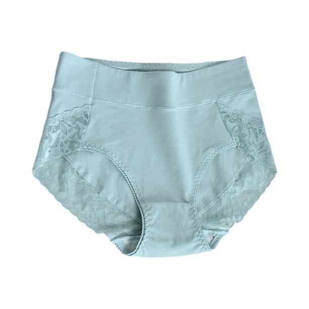 Braguitas transpirables de cintura alta para tallas grandes para mujer: ropa interior elástica de cobertura total