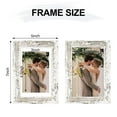 thumbnail image 3 of decorUhome 4x6 Matted to 3.5x5 Picture Frame, Photo Frame for Gallery Wall or Tabletop Display, Distressed White, 3 of 9
