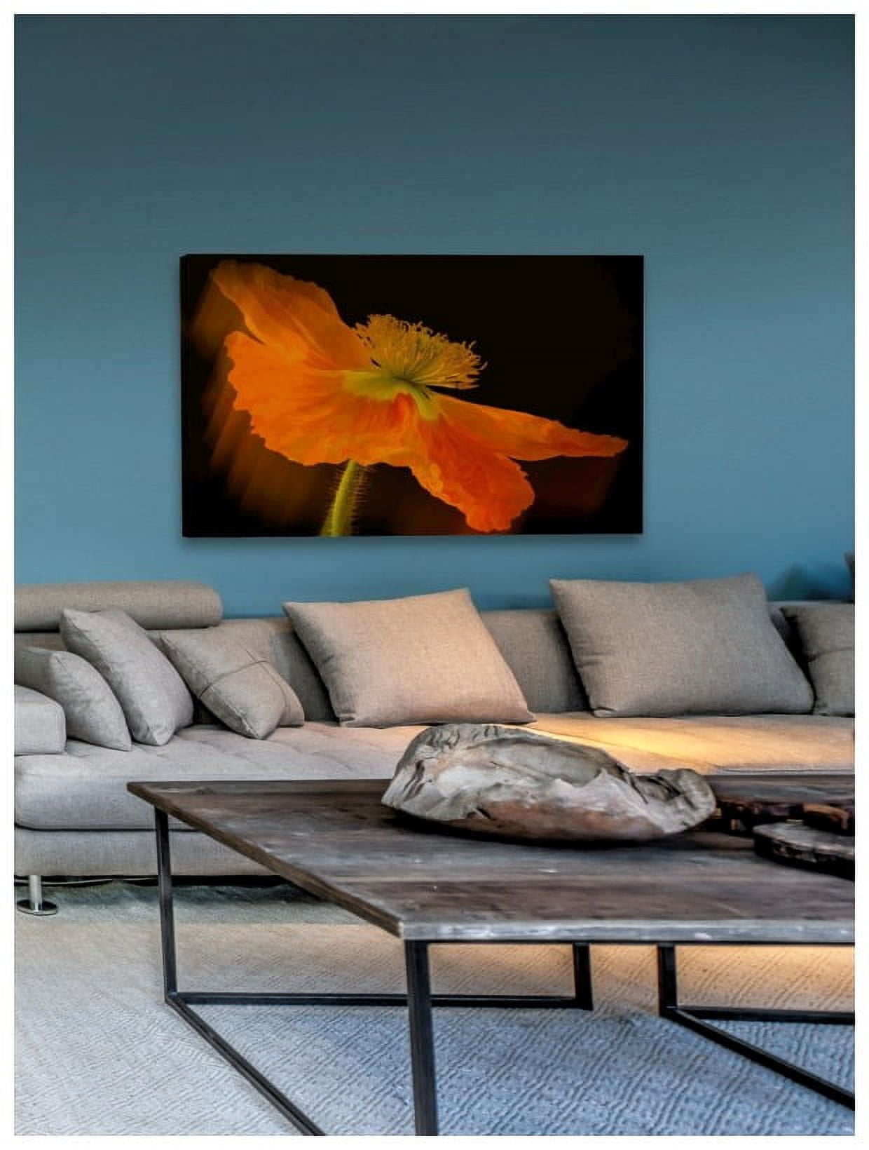 Marmont Hill "Dramatic Orange Poppy" Painting Print on Canvas