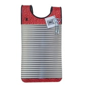 Key of Z Crawfish Zydeco 24 Gauge Stainless Steel Washboard Percussion Instrument  19x13.5 in