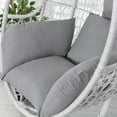 thumbnail image 4 of TOPCHANCES Patio Chair Cushion, Cushions for Hanging Egg Chair, Washable Swing Chair Cushion, Garden Hanging Egg Chair Seat Pad (Does Not Include A Chair), Grey, 4 of 7