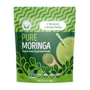 Kuli Kuli Moringa Oleifera Organic Leaf Powder & Green Smoothie, 100% Pure USDA Certified & Non-GMO Moringa Powder, Great with Smoothies, Tea, and Food - Single Pack, 10.6 oz