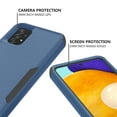 thumbnail image 4 of Compatible with Samsung Galaxy A53 5G Case, Hybrid Heavy Duty Military Grade Full-Body Drop Shockproof Heavy Duty Dustproof 3-Layers Rugged Anti-Scratch Cover Wireless Charging, Royalblue/Black, 4 of 6