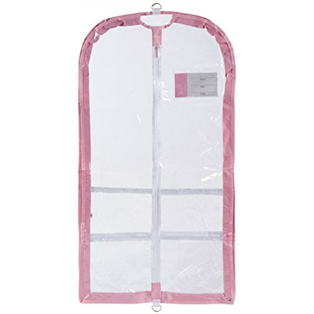 Clear Plastic Garment Bag with Pockets for Dance Competitions Danshuz