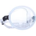 thumbnail image 1 of Máscara de esnórquel panorámica de silicona Máscara de esnórquel ovalada Accesorio antivaho para deportes acuáticos Máscara de buceo de una sola lente Campo de visión amplio Silicona antivaho (blanca), 1 of 5