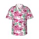 thumbnail image 1 of Fotbe Flamingo Camisa Hawaiana para Hombre Unisex – Camisa Casual de Verano con Botones de Manga Corta de Algodón y Lino,XX-Large, 1 of 7