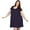 Navy Blue, variant on Maternity Nursing/ Breastfeeding Nightgown Dress Plus Size