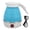 Blue, variant on NFTIGB Foldable Electric Kettle Portable 600ml Compact Fast Boiling Hot Water Kettle for Home Travel Office 220V Dual Voltage 10 inches / 25.4 cm Height Travel Friendly White Design Edition
