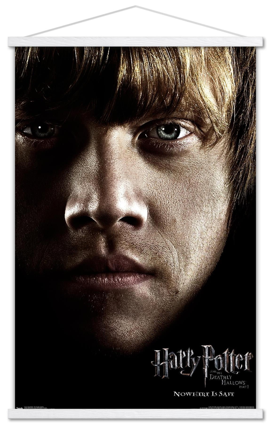 Harry Potter and the Deathly Hallows: Part 1 - Ron One Sheet Wall Poster  with Wooden Magnetic Frame, 22.375