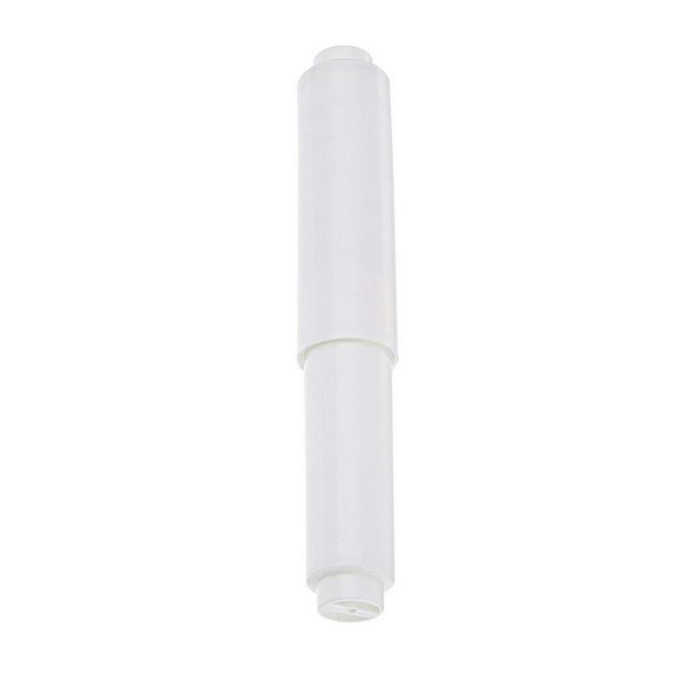 Plastic Toilet Paper Holder Rod Spring Loaded Replacement Bathroom Tissue Roller Accessories, Size: Length 17cm, White