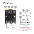 thumbnail image 2 of Baomain Power Relay MK2P-I AC 110V Bobina DPDT 8 pines con enchufe terminal, 2 of 5