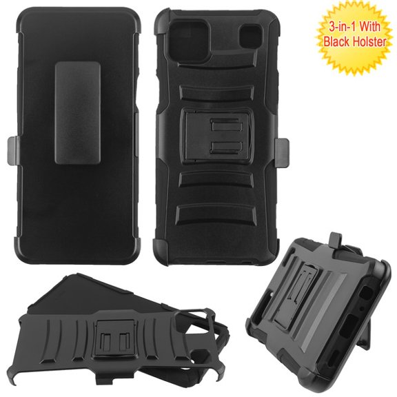 Asmyna Case   Holster Rugged Protector Cover Combo for LG K92 5G - Black