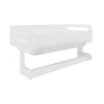 thumbnail image 2 of Escurridor de fregadero de pared, organizador de cocina, estante de almacenamiento de pared para baño y cocina blanco, 2 of 9