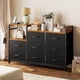 thumbnail image 4 of UTILIA Cómoda Cajonera para Recámara Negra con 8 Cajones, Mueble Organizador de Almacenamiento Estilo Moderno, 4 of 8